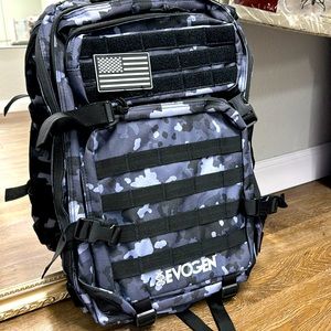 NEW IN BAG EVOGEN Tactical Backpack- blue camouflage